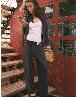 Stradivarius Ny Garment-Washed Joggingbroek - Grijs