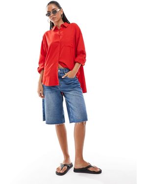 JJXX – oversize-hemdbluse - Rot