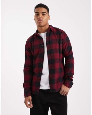 Only & Sons Buffalo Check Shirt - Red