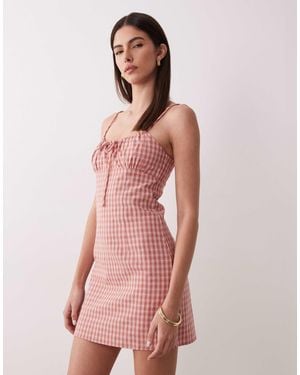 Rhythm – gerafftes minikleid - Pink