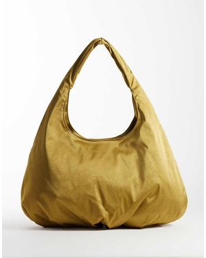 ASOS Oversized Satin Tote Bag - Green