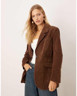 Free People Vegan Blazer - Brown