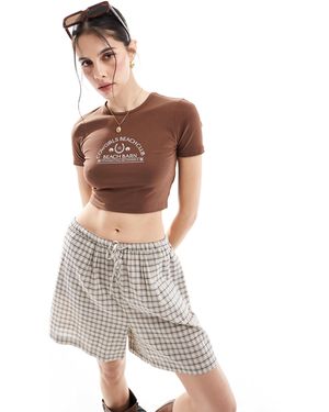 Threadbare Baby Crop Cowgirl Tee - White