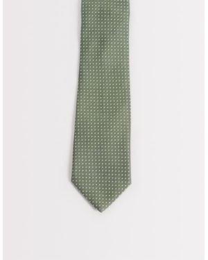 ASOS Micro Polka Dot Tie - Green