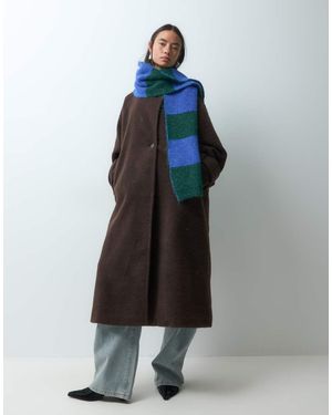 ONLY Bufanda De Punto A Rayas Azules Y Verdes