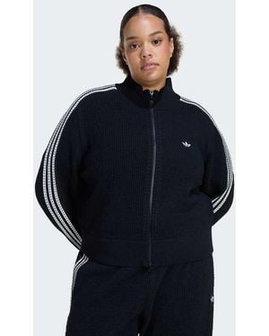 adidas Originals Knitted Crochet Firebird Track Top - Blue