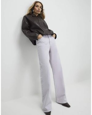River Island Relaxed Straight Jeans - White