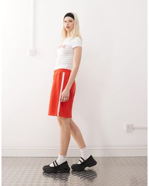 Collusion Longline baggy Shorts - White