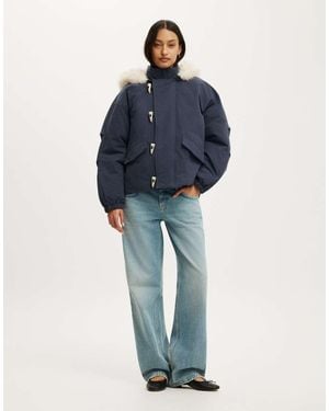 Cotton On Sierra Parka Jacket - Blue