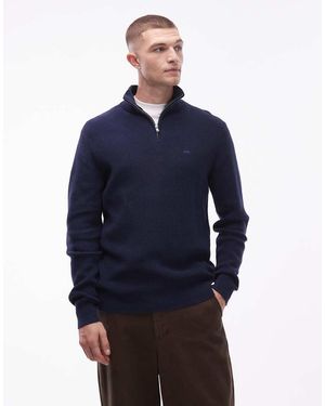Levi's 1/4 Zip Knitted Jumper - Blue