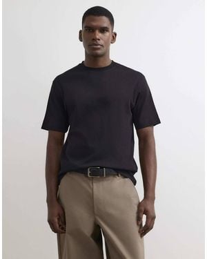 River Island Slim Fit Cotton Crew Neck T-Shirt - Blue
