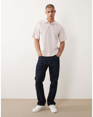 SELECTED Poplin Short Sleeve Shirt - White