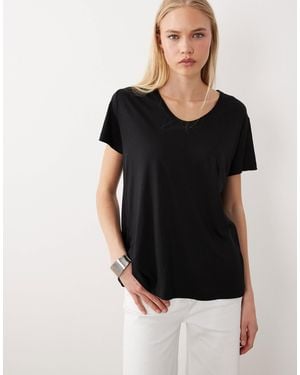 ARKET Slinky Jersey T-shirt - Black