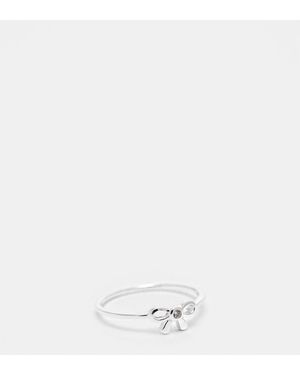 Kingsley Ryan Sterling Gem Bow Ring - White