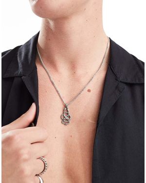 Icon Brand Ketting Met Dubbel Slanghangertje - Blauw