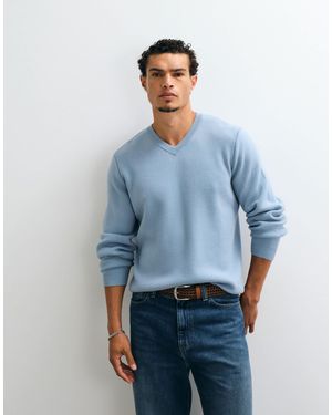 ASOS Oversize-strickpullover mit v-ausschnitt - Blau