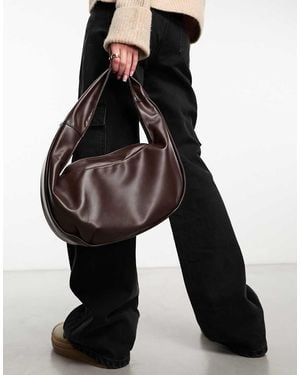 8 Other Reasons Slouchy Oversized Shoulder Bag - Black