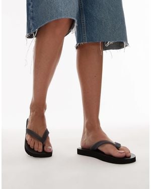 Tommy Hilfiger Logo Flip Flops - Blue