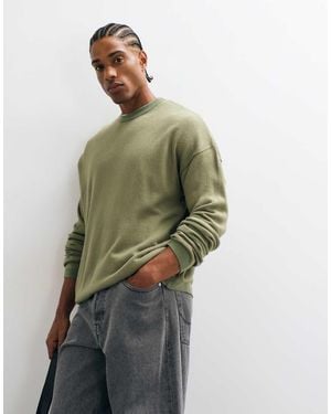 ASOS Oversized Crew Neck Jumper - Green