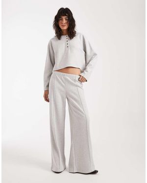 Miss Selfridge Wide Leg Trouser Co-ord - White