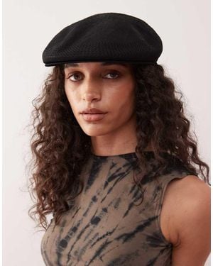 Collusion Branded Flap Cap - Black