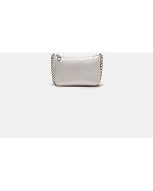 Stradivarius Mini Beaded Bag - White