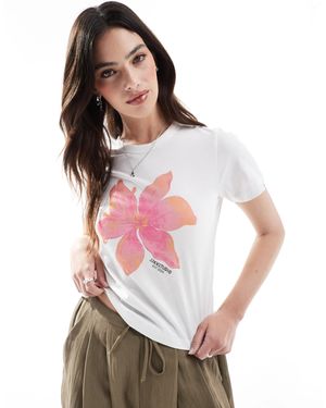 JJXX – knapp geschnittenes t-shirt - Weiß