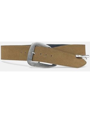 Pull&Bear Asymmetrische Riem Met Gesp - Naturel