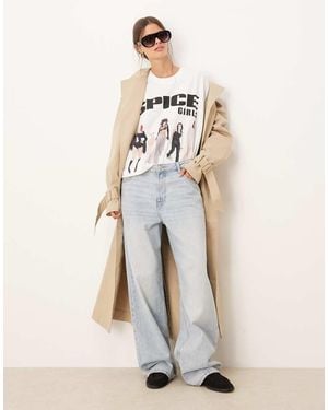 ASOS Oversized T-Shirt With Spice Girls Print - Natural