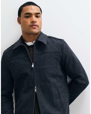 AllSaints Carlow veste zippée en mélange - Bleu