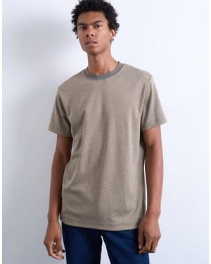 TOPMAN Regular Fit Short Sleeve T-shirt - Grey