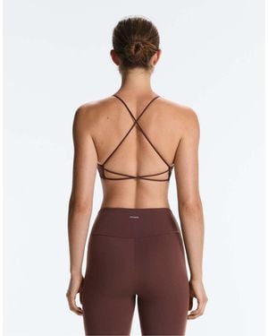 Oysho Light-Support Comfortlux Cross-Back Sports Bra - Red