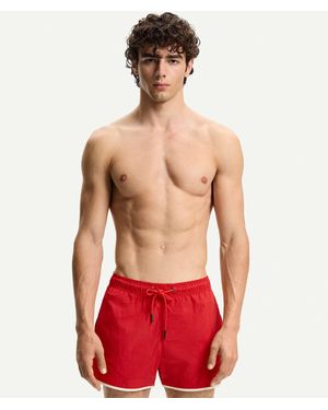 Bershka – kurze badeshorts - Rot