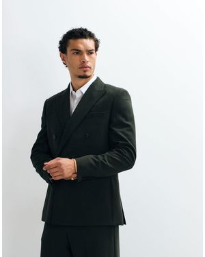 ASOS Regular zweireihige anzugjacke - Weiß