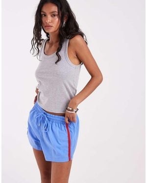 Gap Mini Runner Shorts With Stripe - Blue