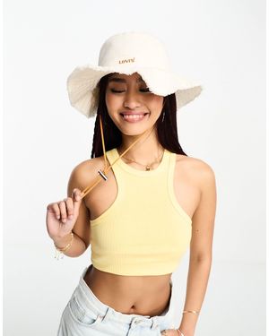 Levi's Drawstring Bucket Hat - Natural