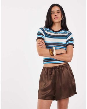 ASOS Getailleerde Runner Short - Bruin