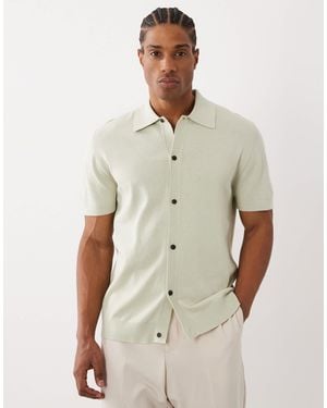Farah Poplar - polo manches courtes en maille à logo - clair - Neutre