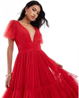 LACE & BEADS Madison - Rosso