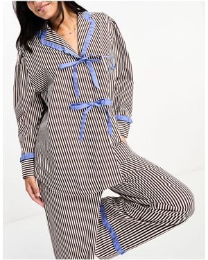 Damson Madder Antonella Pyjama Set - Grey