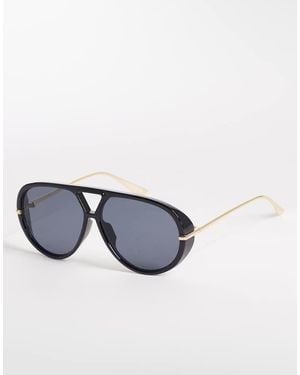 Gina Tricot Bold Aviator Sunglasses - Blue