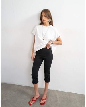TOPSHOP Ponte Capri Leggings - White