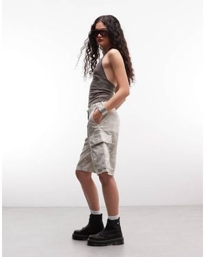 Weekday Bermuda Cargo Shorts - White