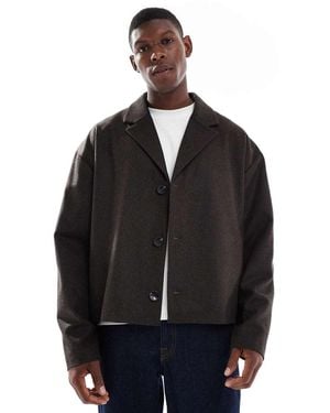 ASOS Wool Look Coat - Black