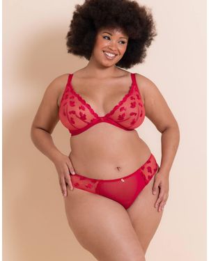 Curvy Kate Pucker Up Deep Plunge Bra Fuller Bust - Red