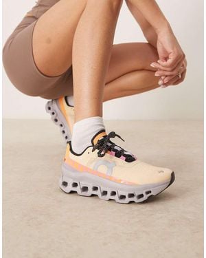 On Shoes On Cloudmonster Running Trainers - Natural