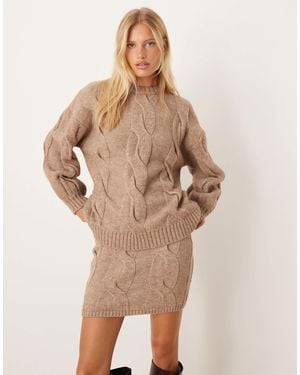 Pretty Lavish – pullover aus strick - Natur