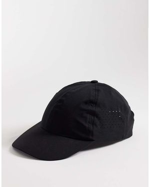 4505 Gorra Deportiva Negra Ajustable De Tejido De Secado Rápido De - Negro