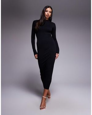 AFRM Juniper Knit Crepe Maxi Dress - Blue