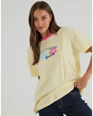 Skinnydip London Cocktail Bahamas T-Shirt - Yellow